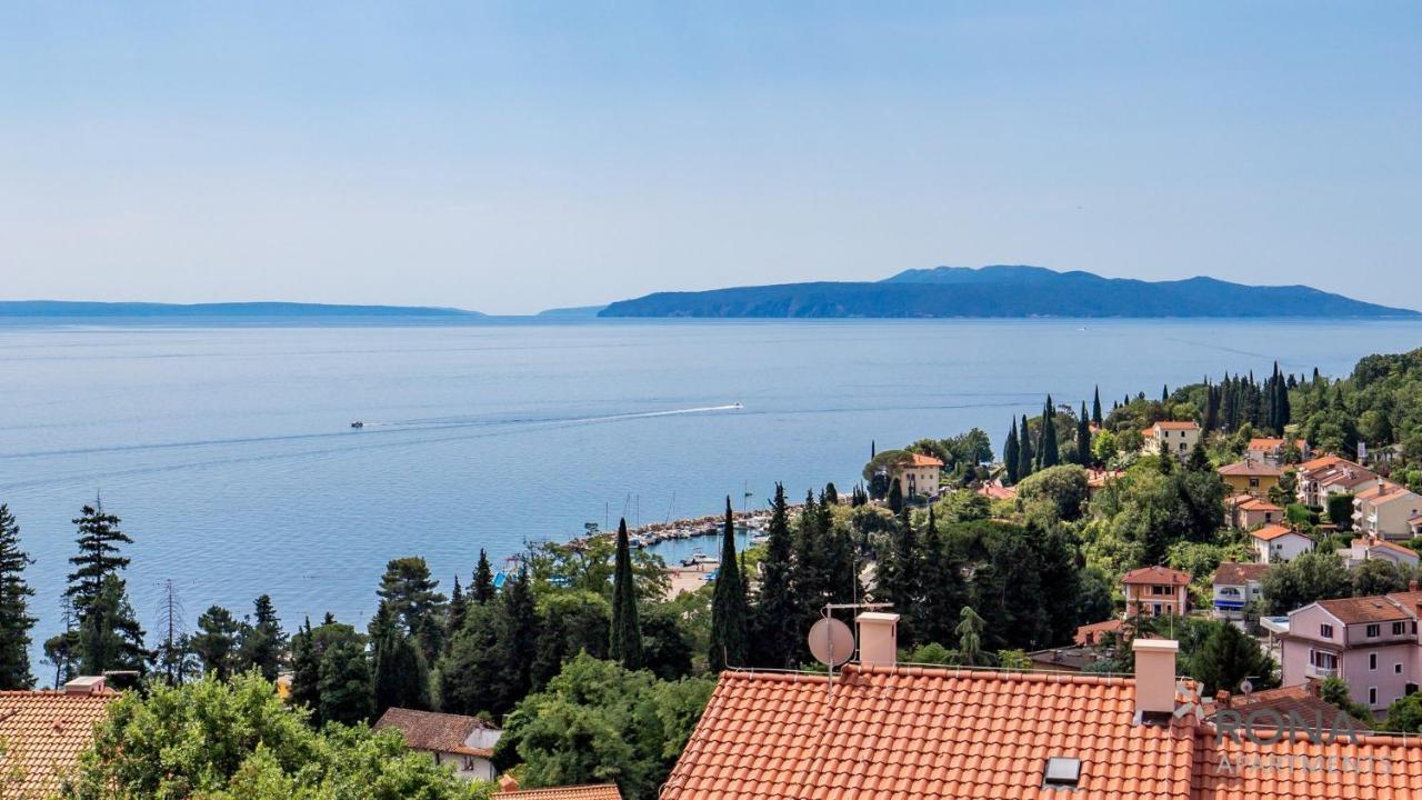Rona Spacious Apartment With A Panoramic View Ičići 外观 照片